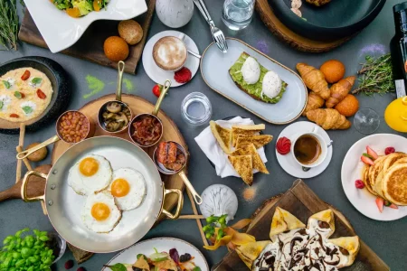 the world's best full table breakfast - the best healthy breakfast